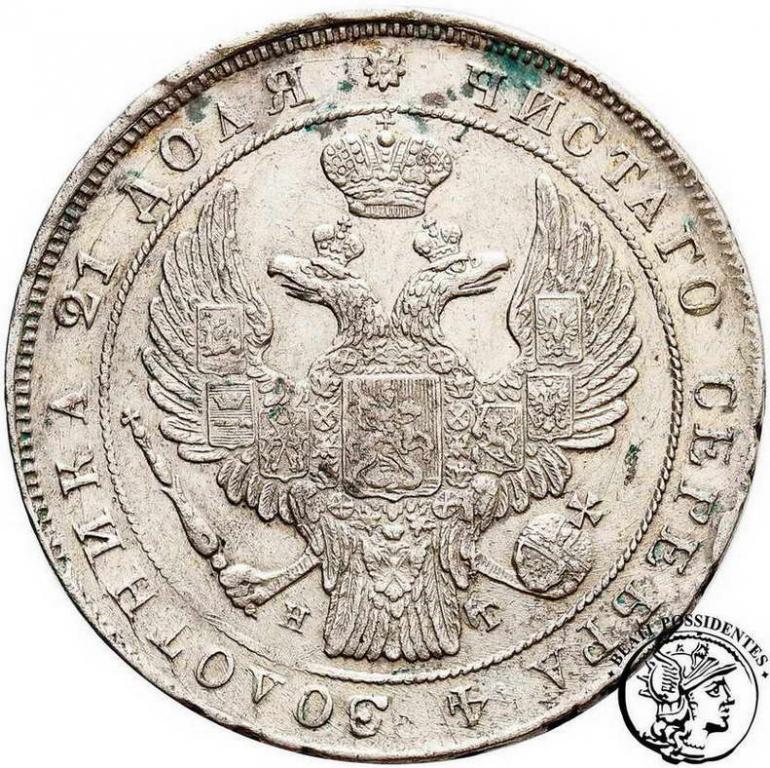 Polska Rubel 1837 st. 2-/3+