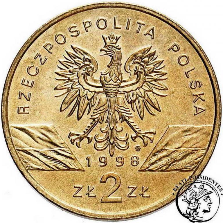 Polska III RP 2 złote 1998 Ropucha Paskówka st1/1-