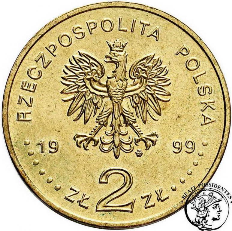 Polska III RP 2 złote 1999 Malinowski st.1/1-