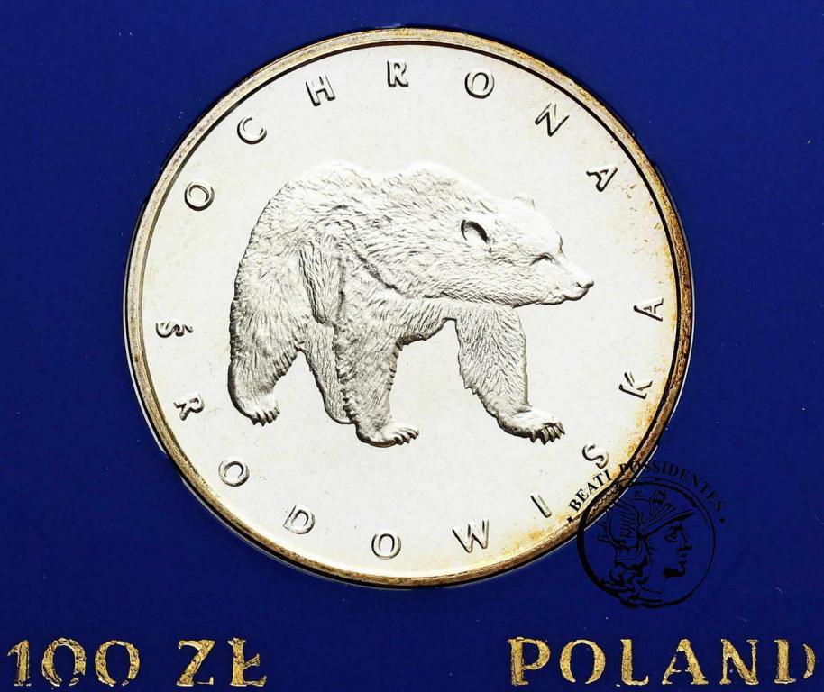 Polska PRL 100 złotych 1983 Niedźwiedź st. L