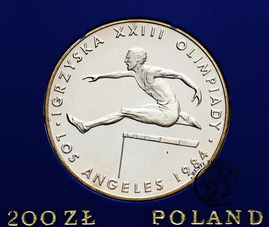 Polska PRL 200 złotych 1984 Oly Los Angeles st. L