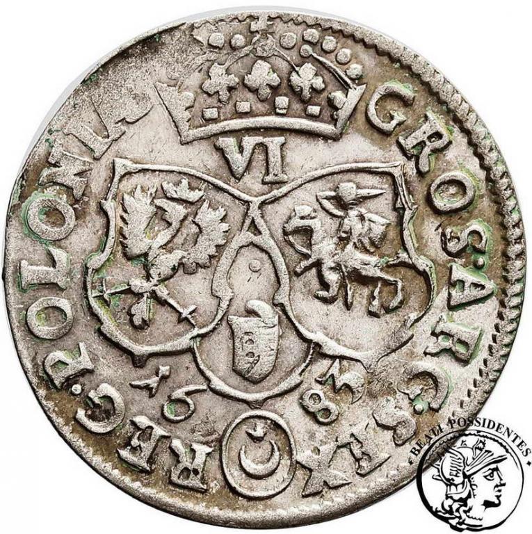 Polska Jan III Sobieski szóstak kor. 1683 st.3+/2-