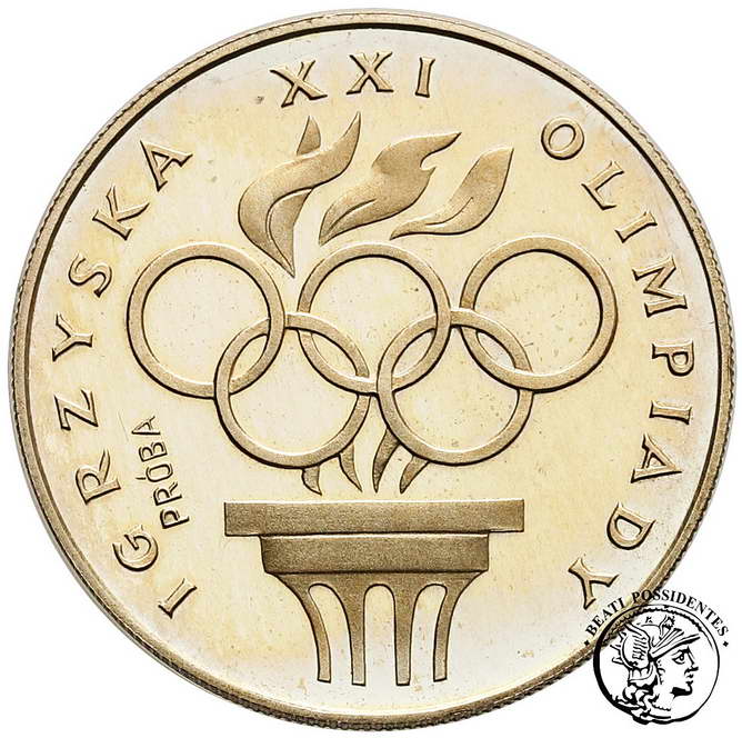 PRÓBA SREBRO 200 złotych 1976 Olimpiada st.L/L-