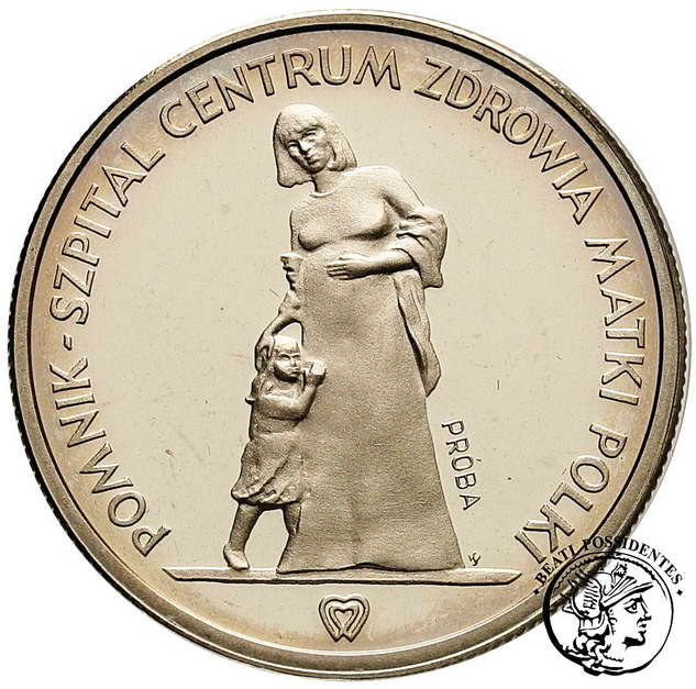 PRÓBA FeNi 200 złotych 1985 Matka Polka st.L