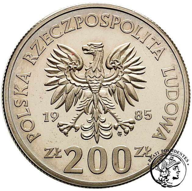 PRÓBA FeNi 200 złotych 1985 Matka Polka st.L