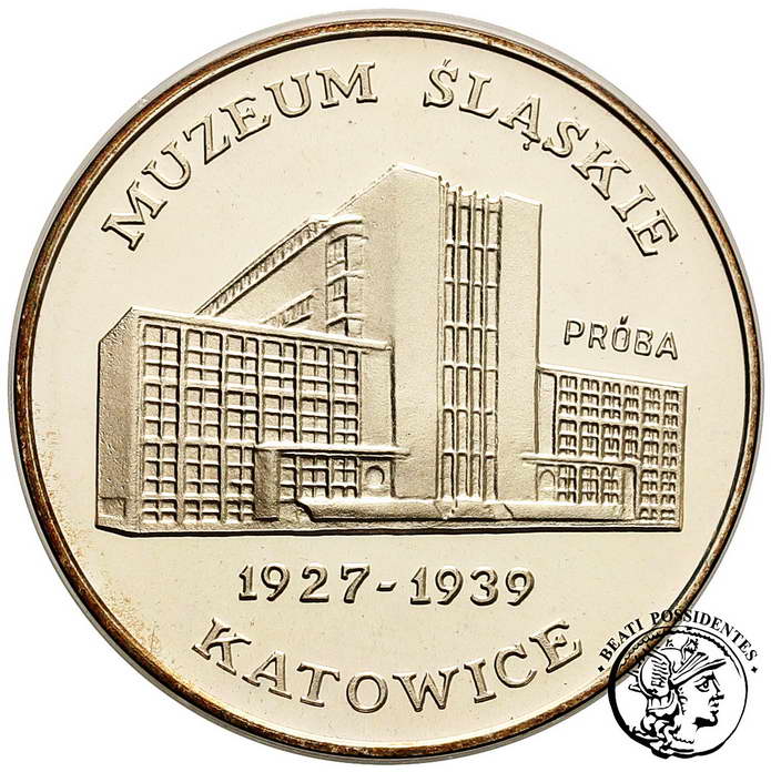 PRÓBA SREBRO 1000 złotych 1987 Muzeum Śląskie st.L