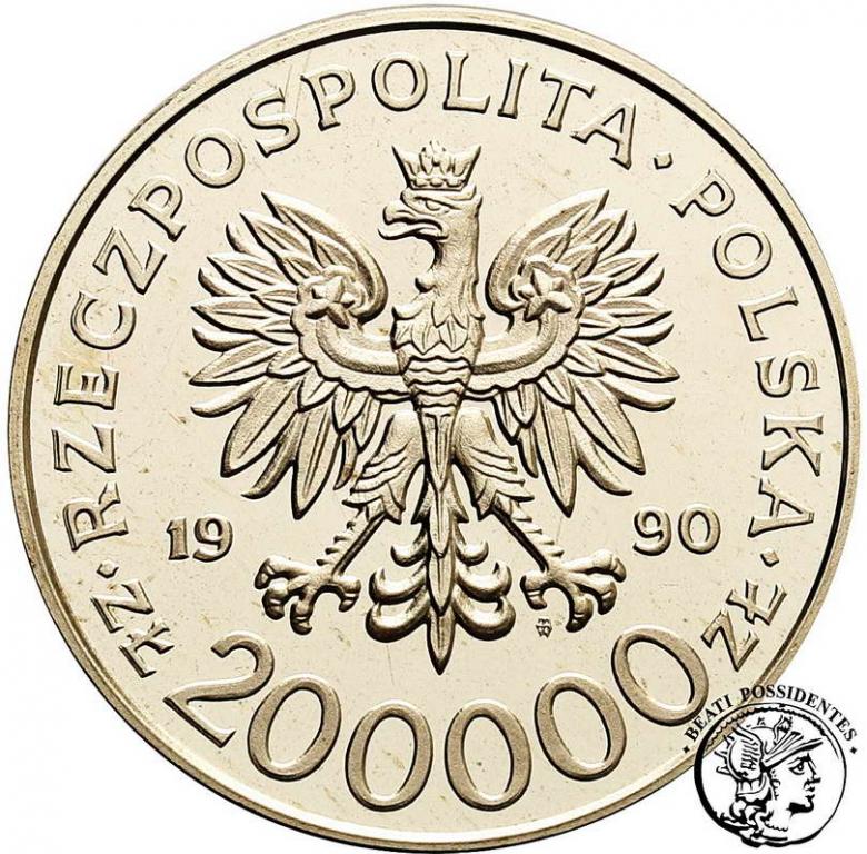 III RP 200 000 złotych 1990 Grot Rowecki st.L-