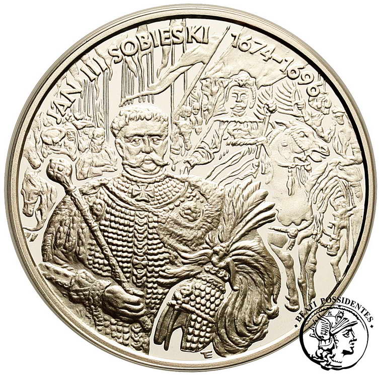 Polska III RP 10 złotych 2001 Jan III Sobieski stL