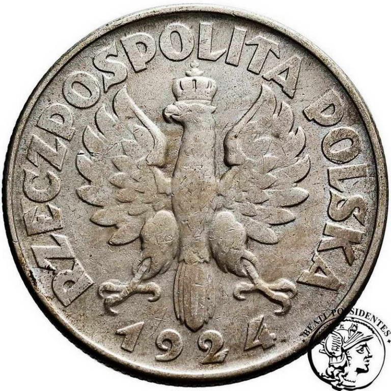 Polska II RP 2 złote 1924 ODWROTKA st. 3