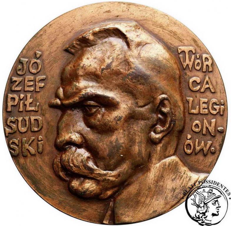 KOPIA POWOJENNA medal 1917 Józef Piłsudski st. 2