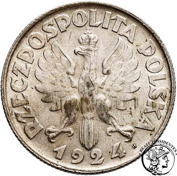Polska II RP 2 złote 1924 ''H'' st.2-