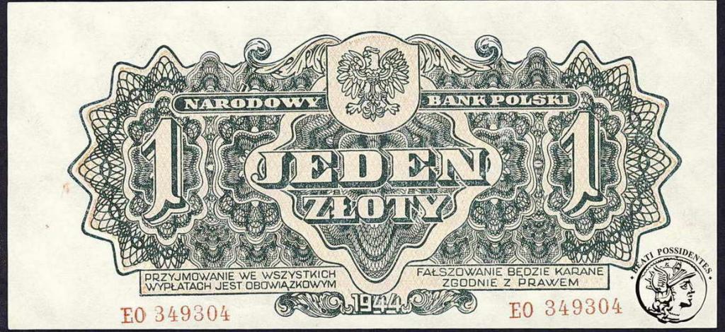 Polska 1 złoty 1944 st. 1