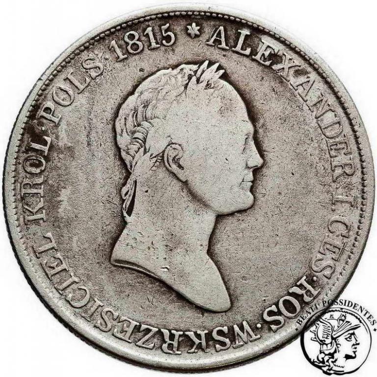 Polska 5 złotych 1832 KG Alexander I st.4