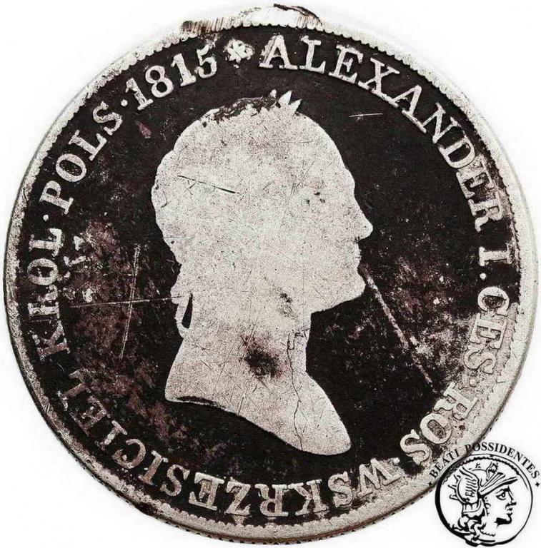 Polska 5 złotych 1833 KG Alexander I st.4