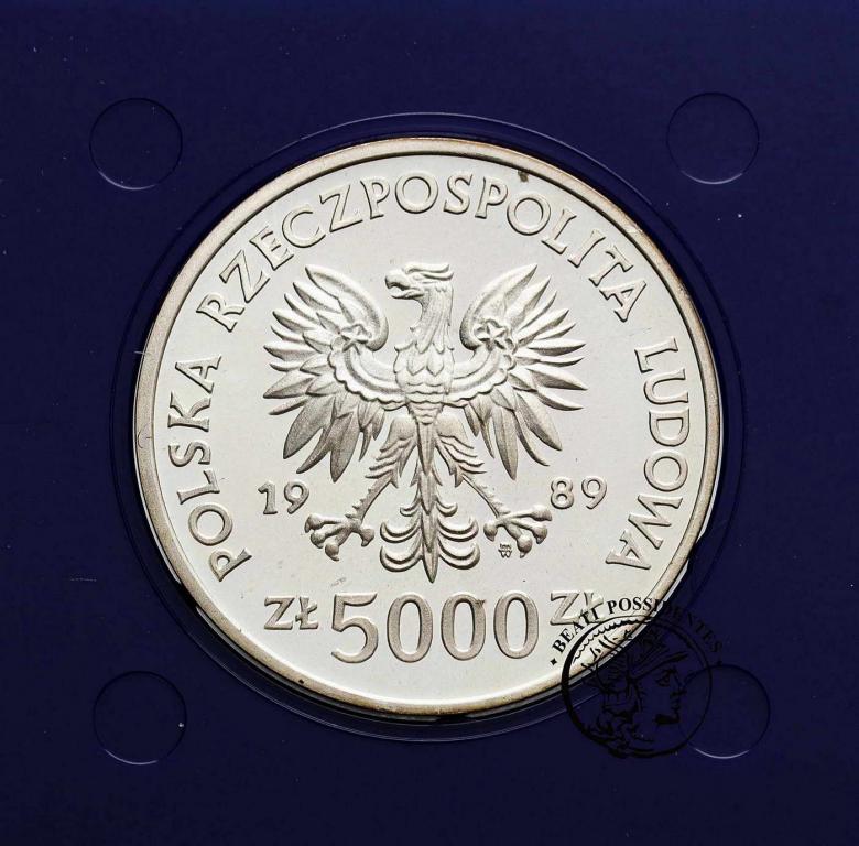 Polska PRL 5000 złotych 1989 W. Jagiełło st.L-
