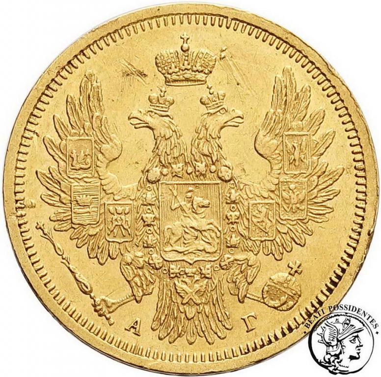 Rosja Alexander II 5 Rubli 1857 st. 3