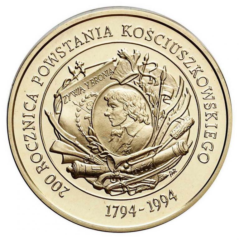 200 000 złotych 1994 Powst. Kościuszkowskie st.L