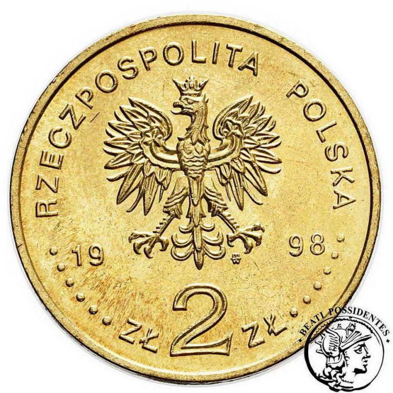 Polska III RP 2 złote 1998 Niepodległość st1-/2+