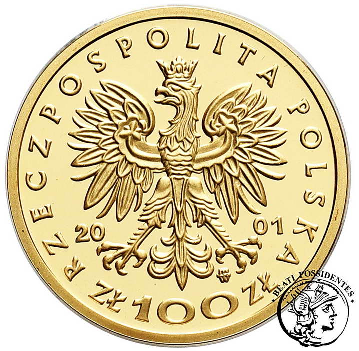 Bolesław III Krzywousty 100 złotych 2001 st. L