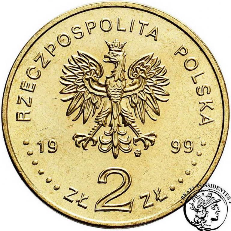 Polska III RP 2 złote 1999 Malinowski st1-/2+