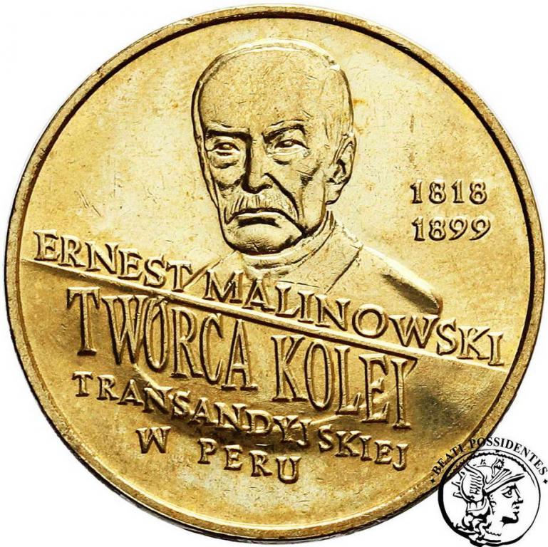 Polska III RP 2 złote 1999 Malinowski st1-/2+