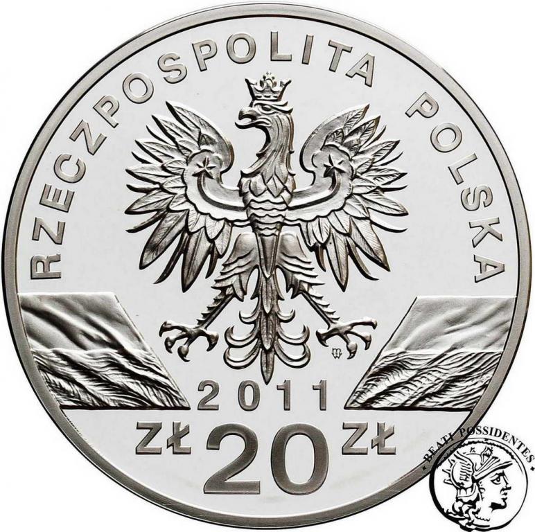 Polska III RP 20 złotych 2011 Borsuk st. L