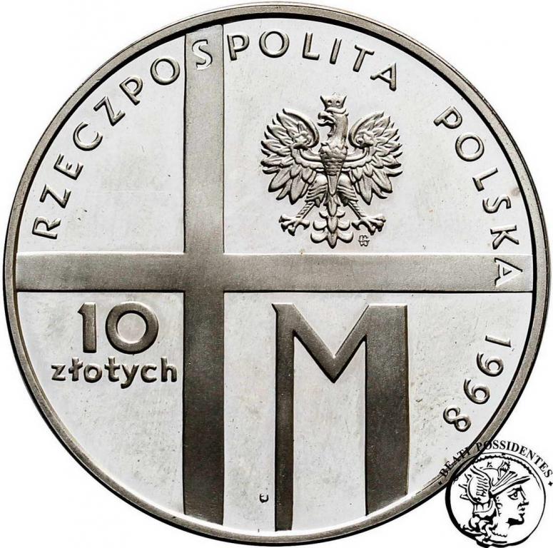 10 złotych 1998 Pontyfikat Jan Paweł II st.L-
