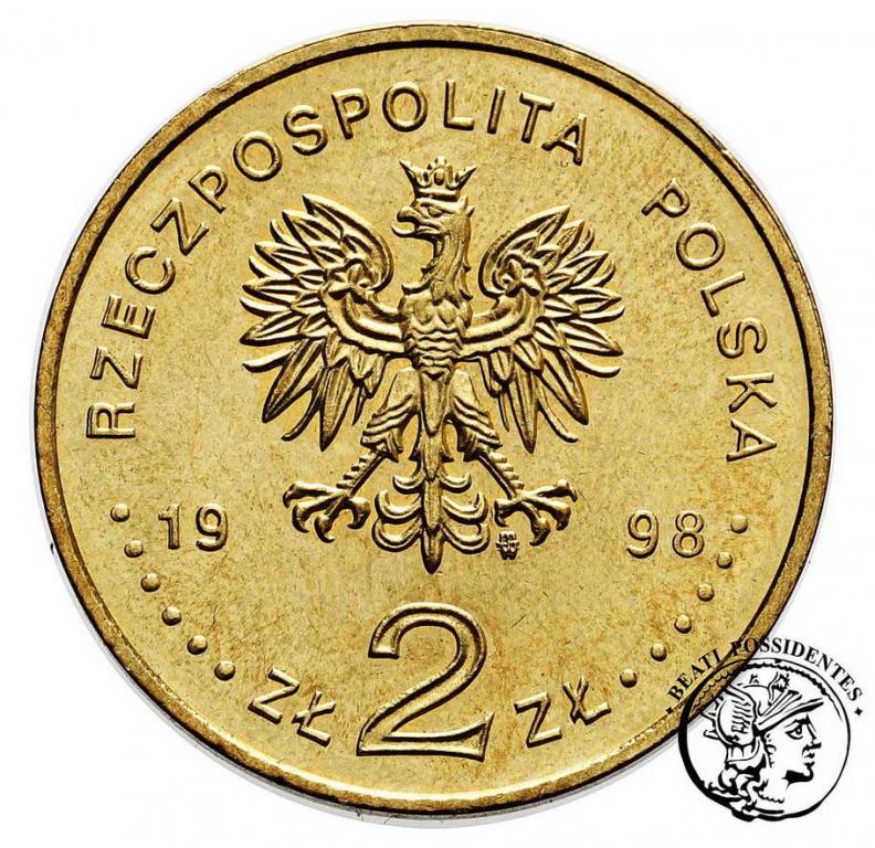 Polska III RP 2 złote 1998 Mickiewicz st.1-/2+