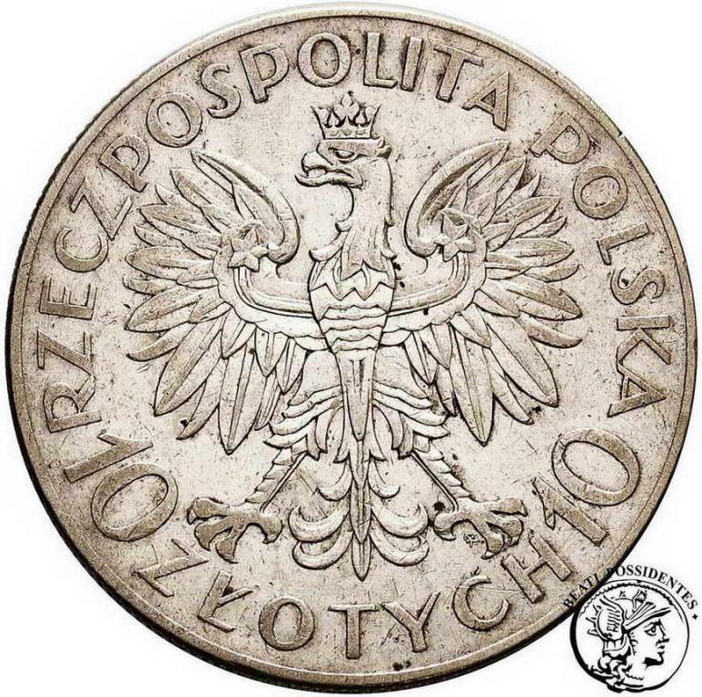 Polska 10 złotych 1933 Traugutt st. 3