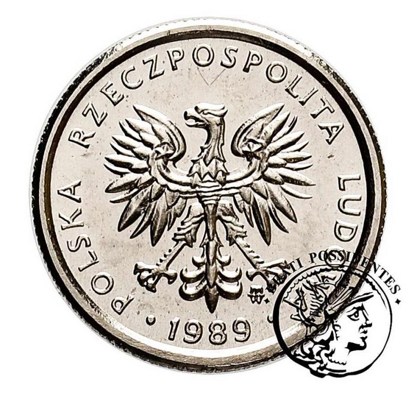 Polska PRL PRÓBA Nikiel 1 złoty 1989 st.1