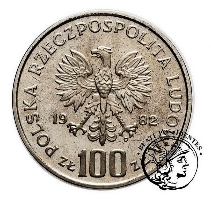Polska PRÓBA Nikiel 100 złotych 1982 Bocian st. L