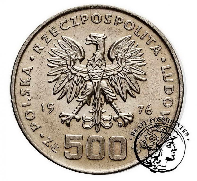 PRÓBA Nikiel 500 złotych 1976 Kazimierz Pułaski sL