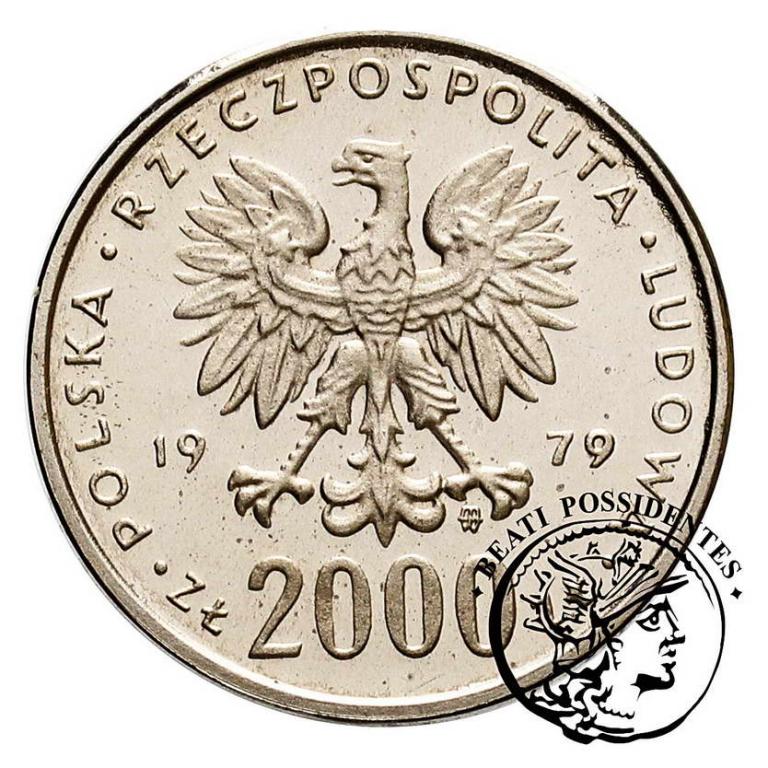 PRÓBA Nikiel 2000 złotych 1979 Skłodowska st.L