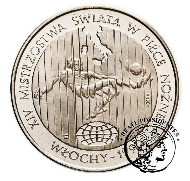 PRÓBA Nikiel 20000 złotych 1989 MŚ w PN Włochy s.L