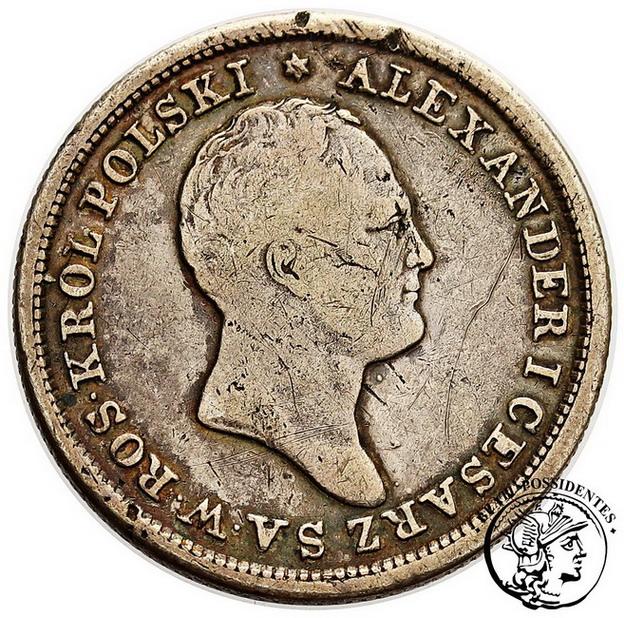Królestwo Polskie Alexander I 2 złote 1823 I-B s3+