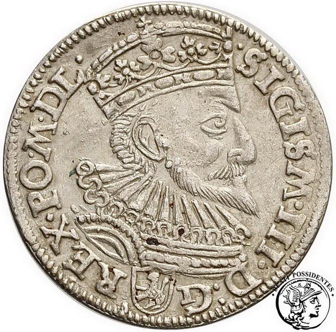 Zygmunt III Waza trojak 1593 NAŚLADOWNICTWO st. 3+