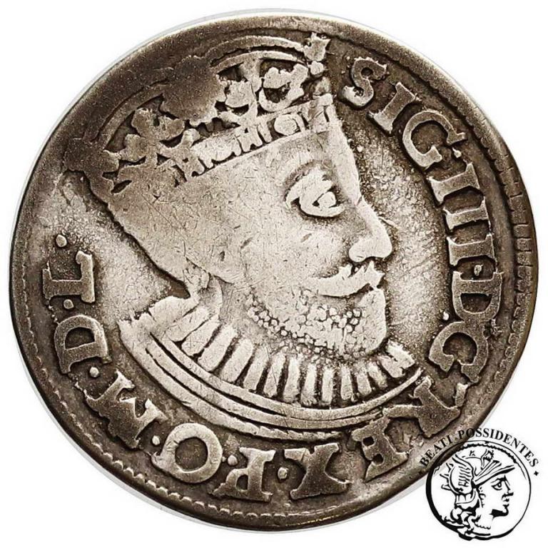 Polska Zygmunt III Waza trojak 1589 Poznań st.3-