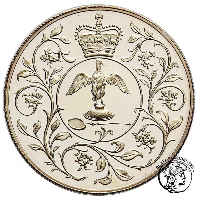 Wielka Brytania 25 pensów 1977 srebro st.L
