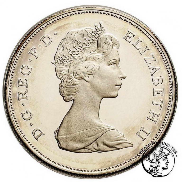Wielka Brytania 25 pensów 1981 srebro st.L