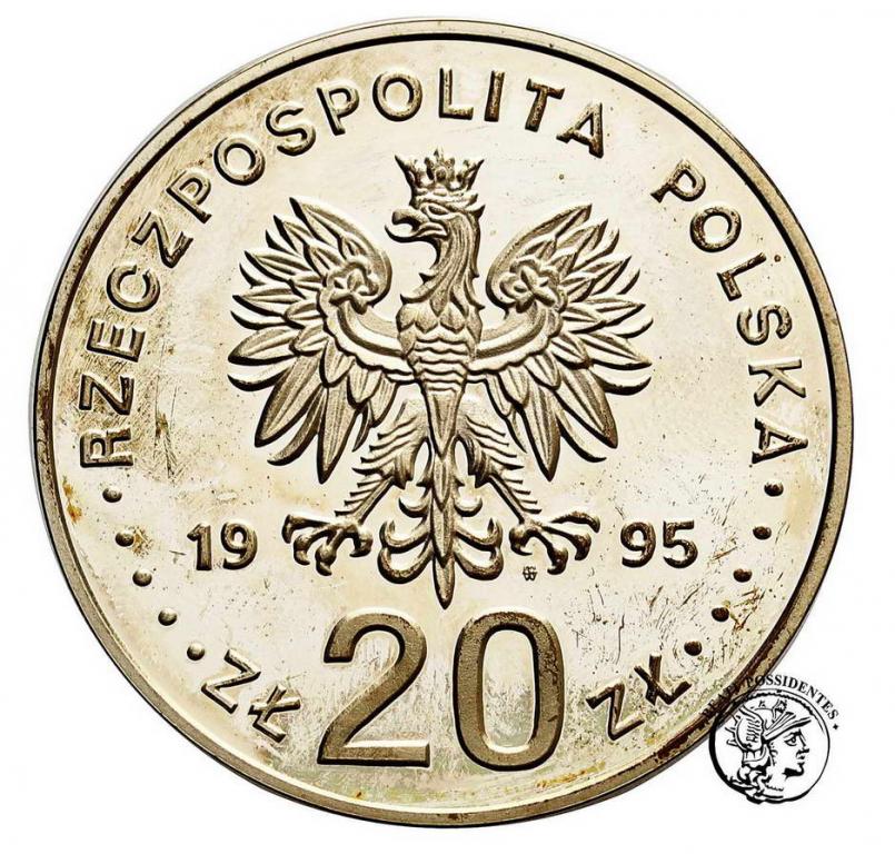 Polska III RP 20 zł 1995 Województwo Płockie st.L-