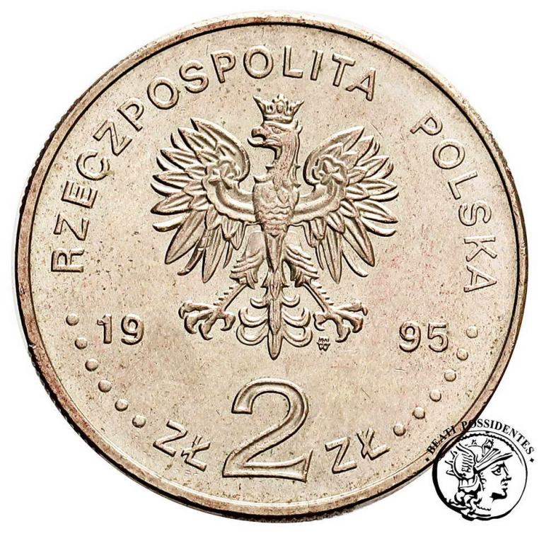 Polska III RP 2 zł 1995 Ateny zapaśnicy st. 1-