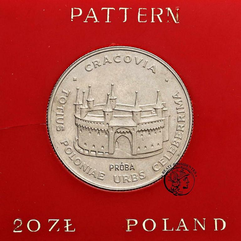 Polska PRL PRÓBA CuNi 20 zł 1981 Barbakan st. 1-