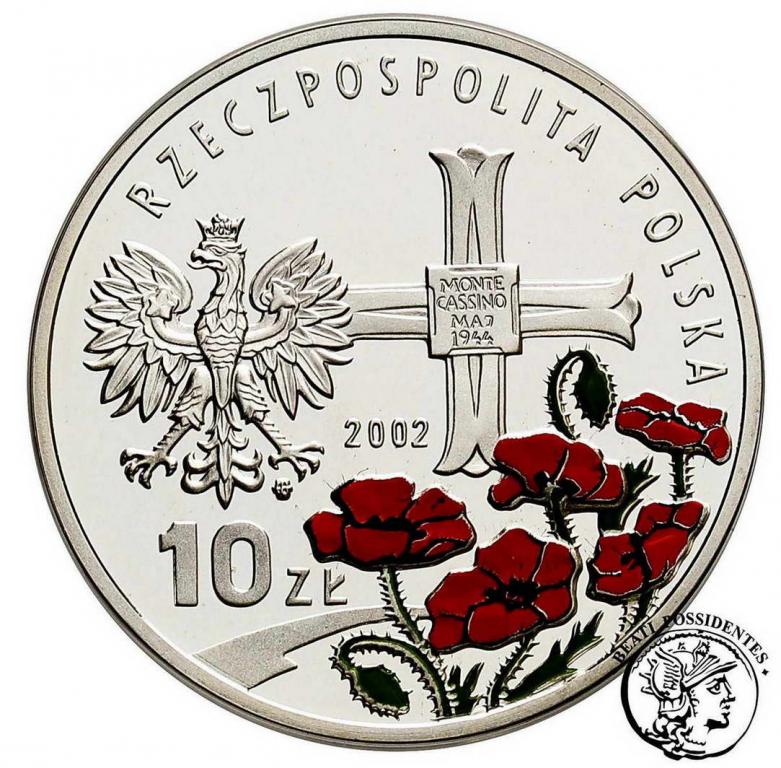 Polska III RP 10 zł Generał Anders 2002 st. L