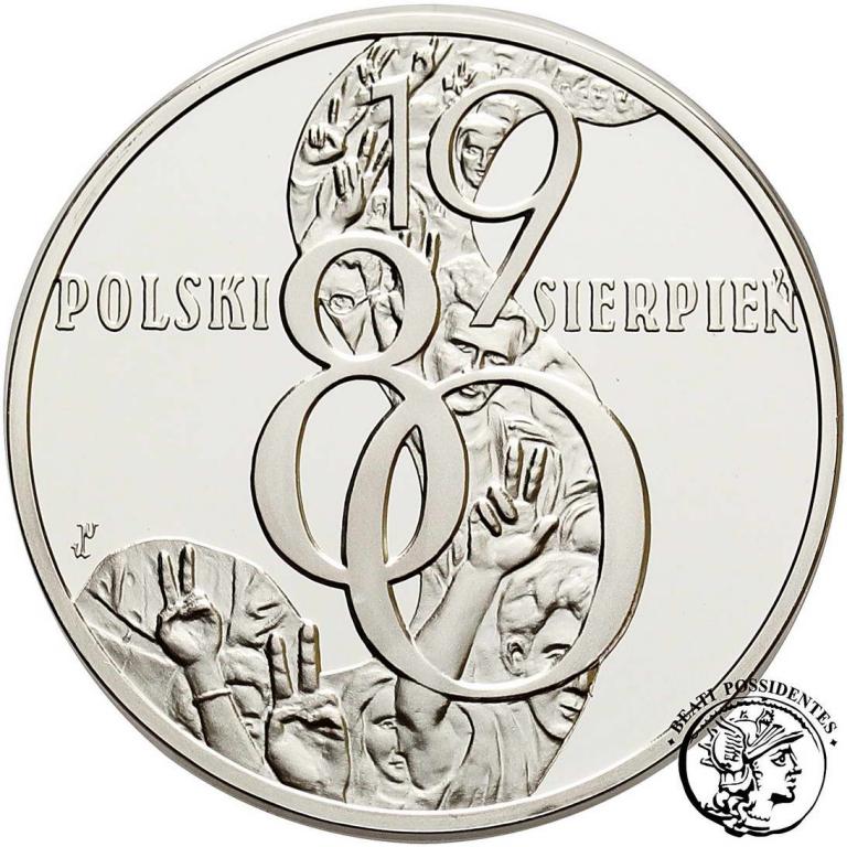 Polska III RP 10 złotych 2010 Polski Sierpień st.L