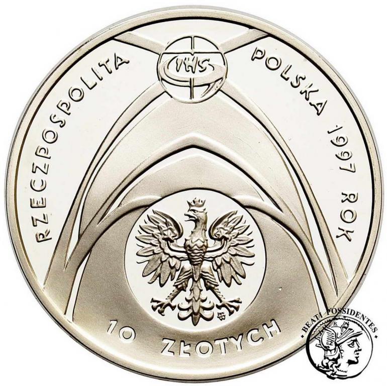 III RP 10 złotych JP II Eucharystia 1997 st.L/L-