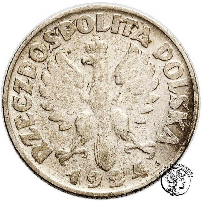 Polska II RP 2 złote 1924 litera H Birmingham st3+