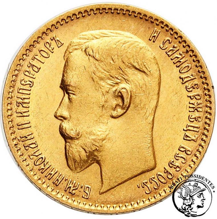 Rosja Mikołaj II 5 Rubli 1910 st.1