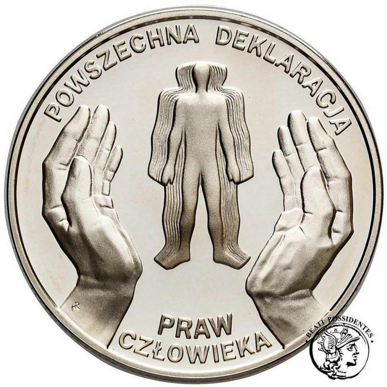 III RP 10 złotych 1998 Prawa Człowieka st. L