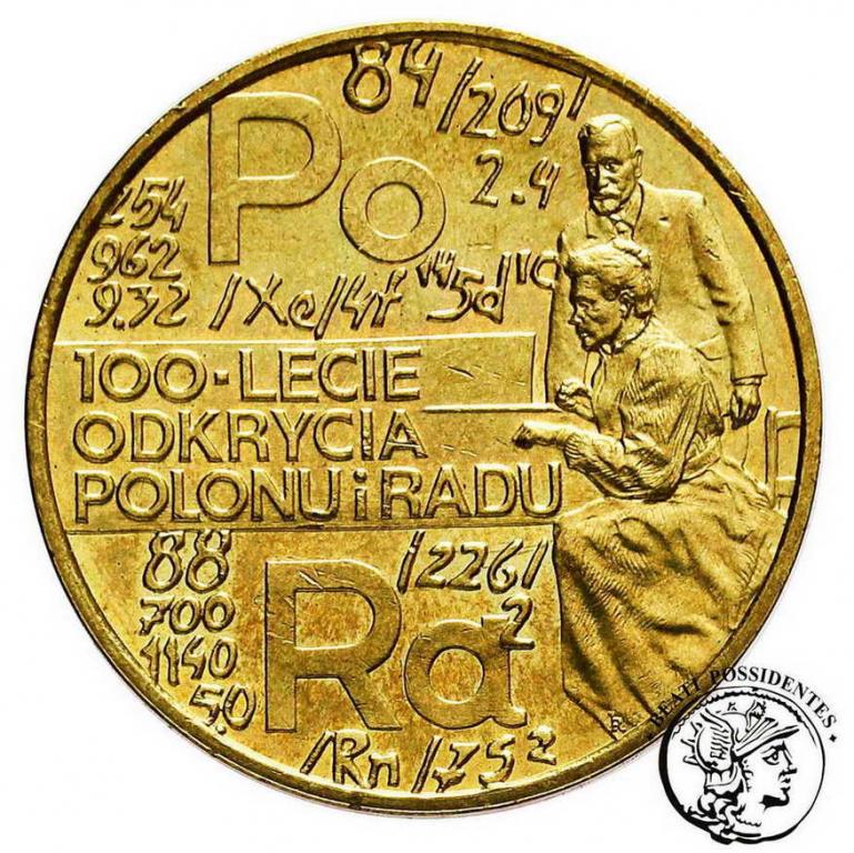 Polska III RP 2 złote 1998 Polon i Rad st.1