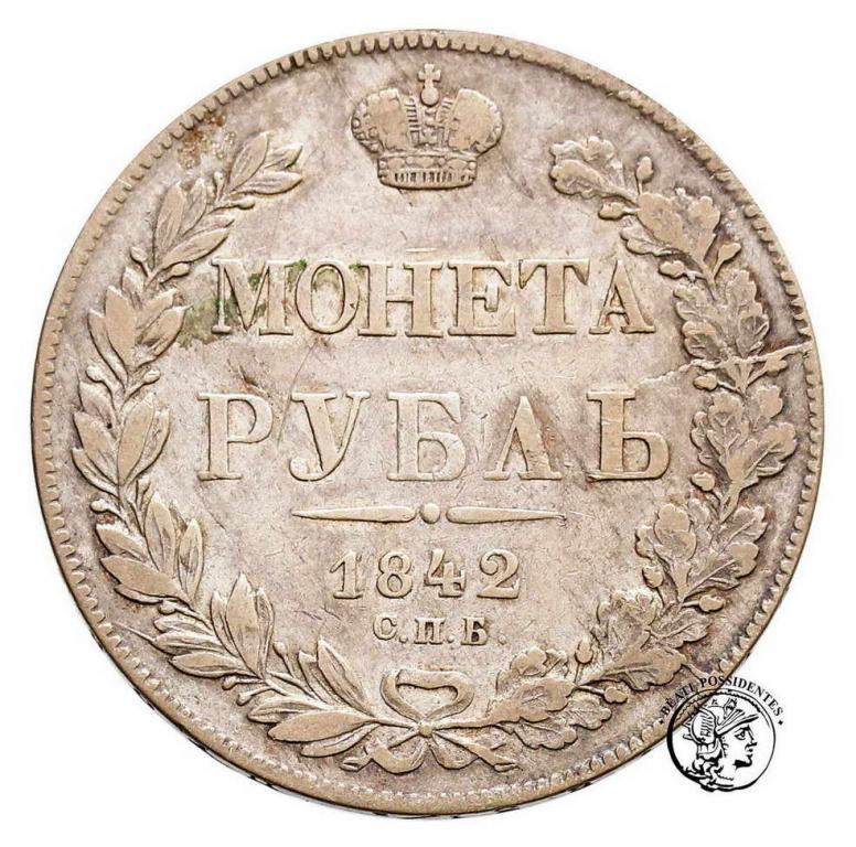 Rosja Rubel 1842 Mikołaj I st. 3